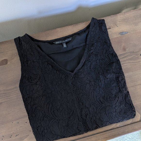 WHBM Small Women's Lace Sleeveless Top Blouse - Picture 2 of 9